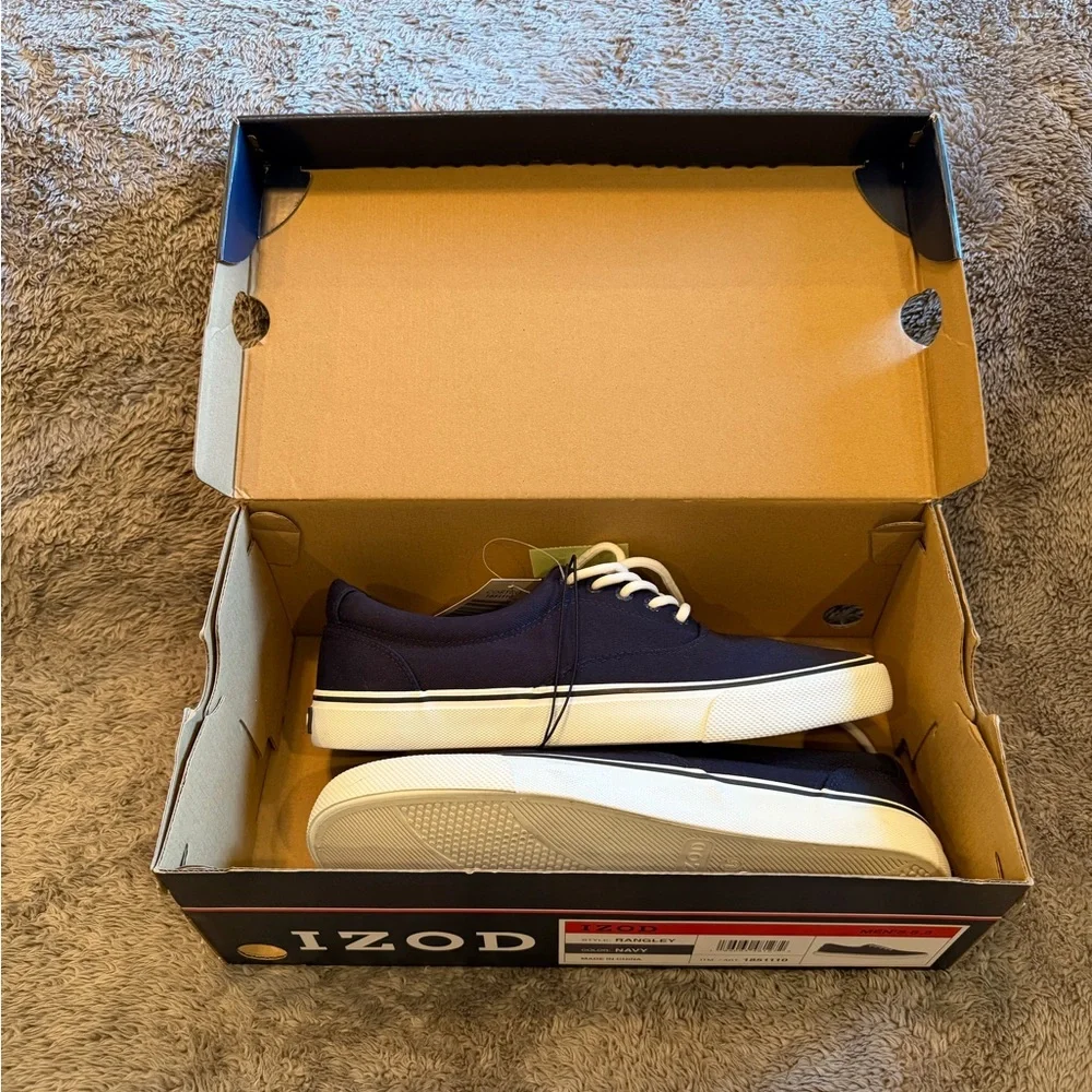 Izod Men's Navy Rangley Memory Foam Shoes